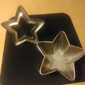 Vintage Silver Plated Star Jewelry Picture Frame Box